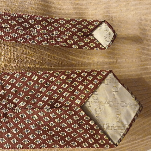 Christian Dior Tie Dior Silk Tie Men's Silk Tie Dior Tie 👔 CD Tie Luxury Tie - Picture 9 of 10